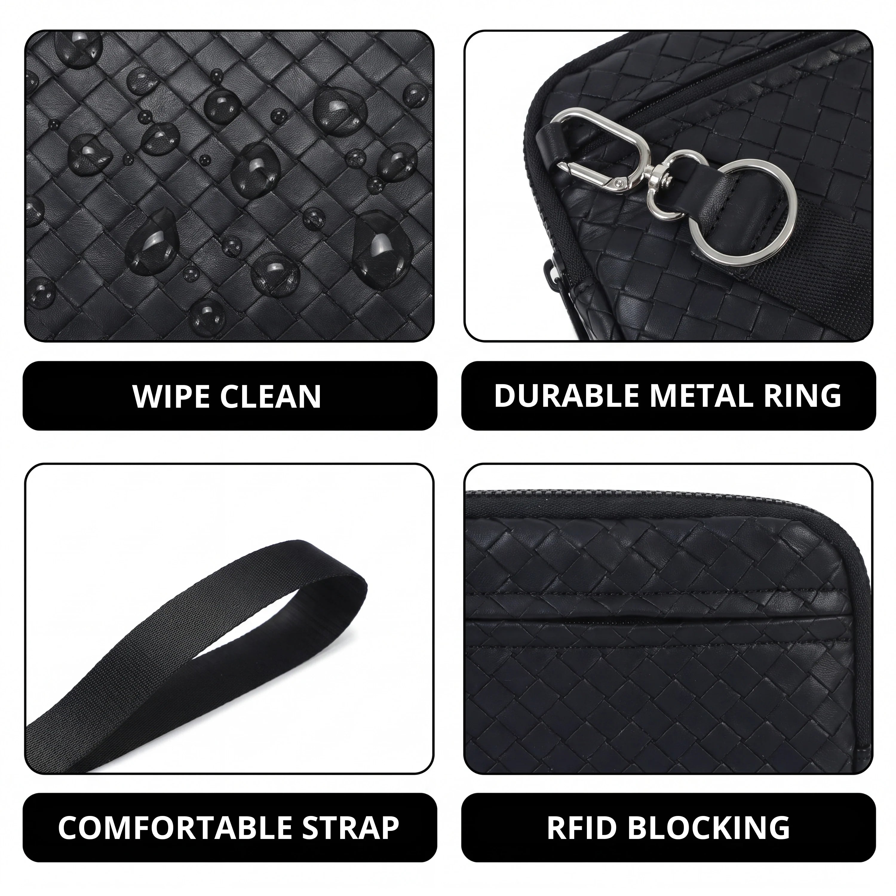 Statshy – Woven Leather Crossbody Wallet-1