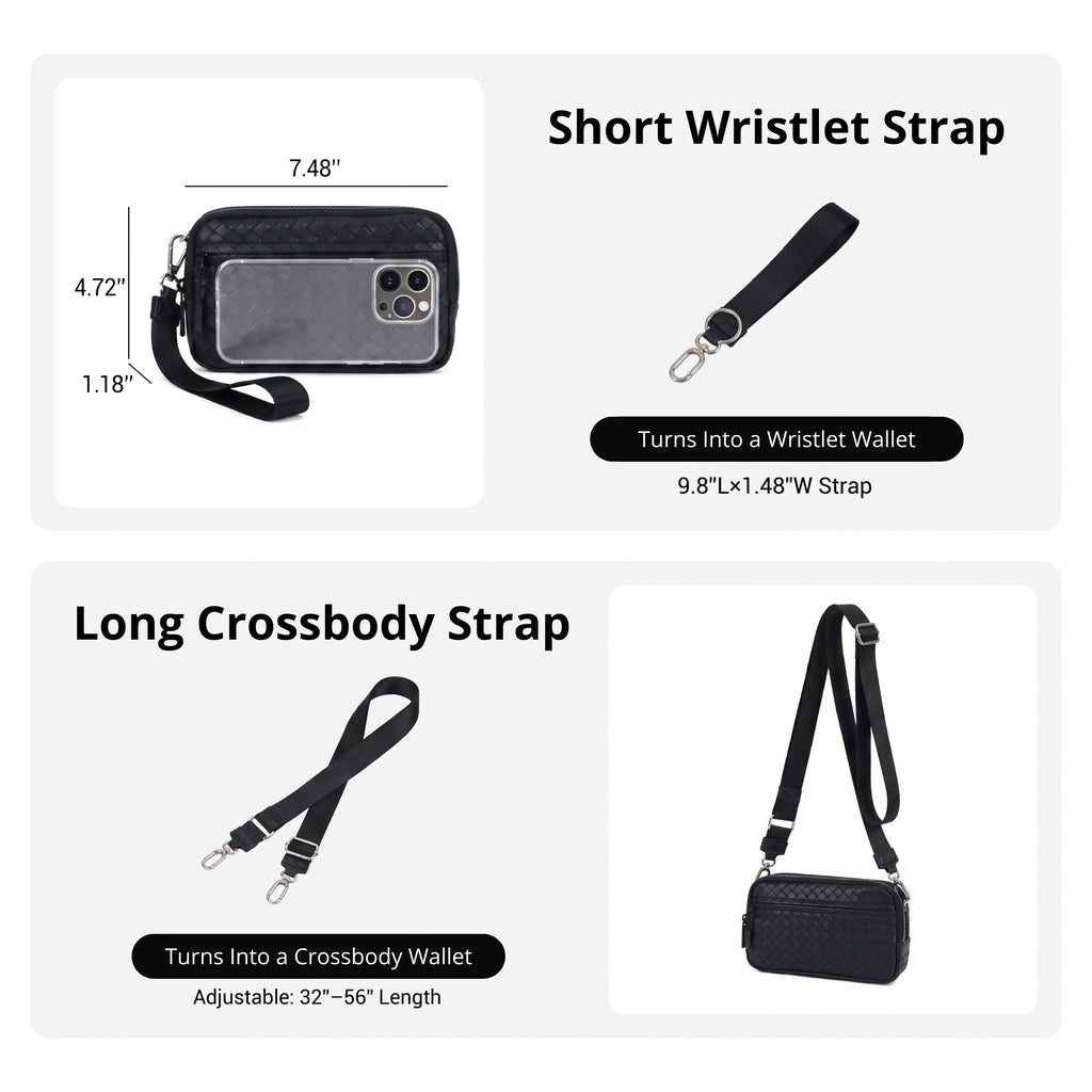 Statshy – Woven Leather Crossbody Wallet-1