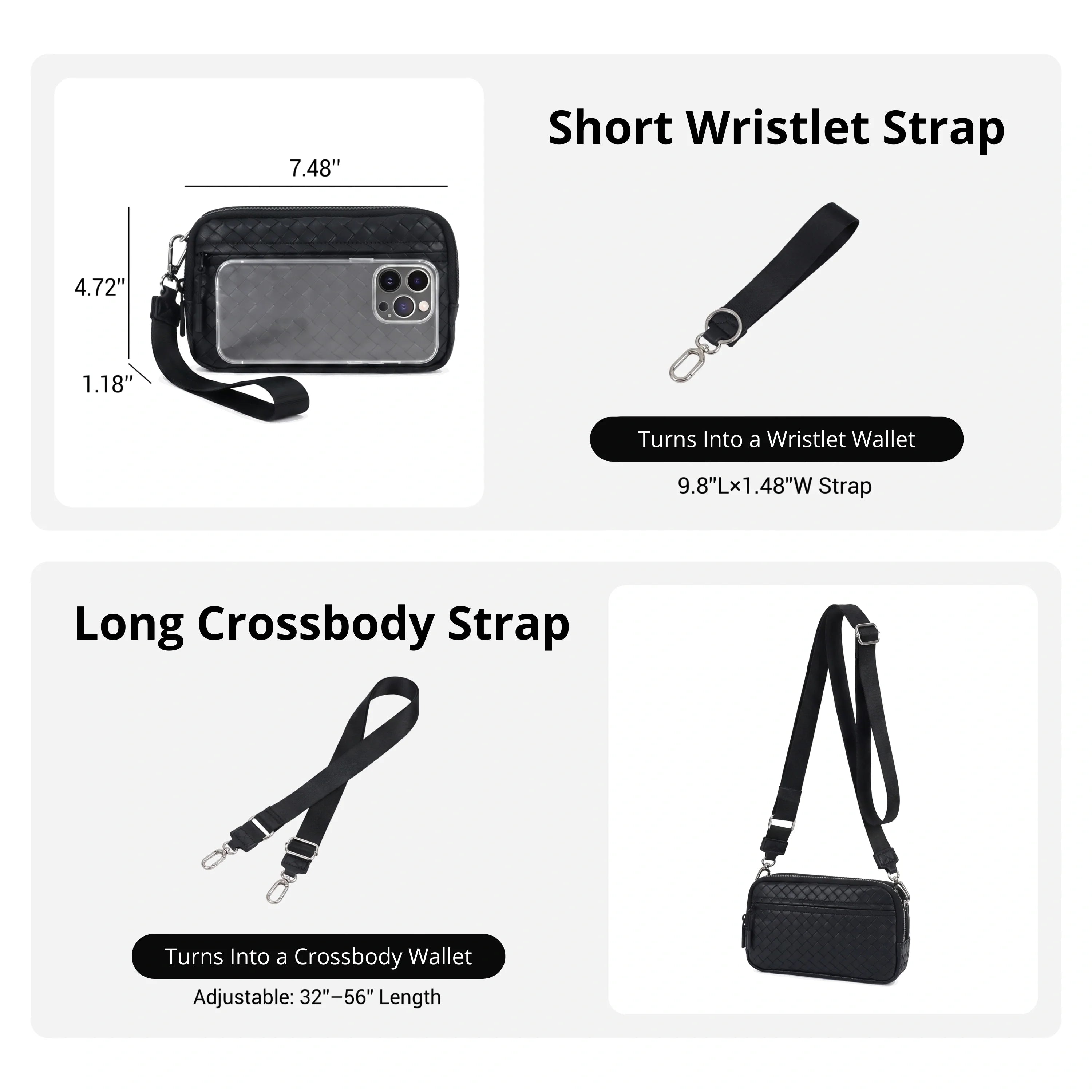 Statshy – Woven Leather Crossbody Wallet-1
